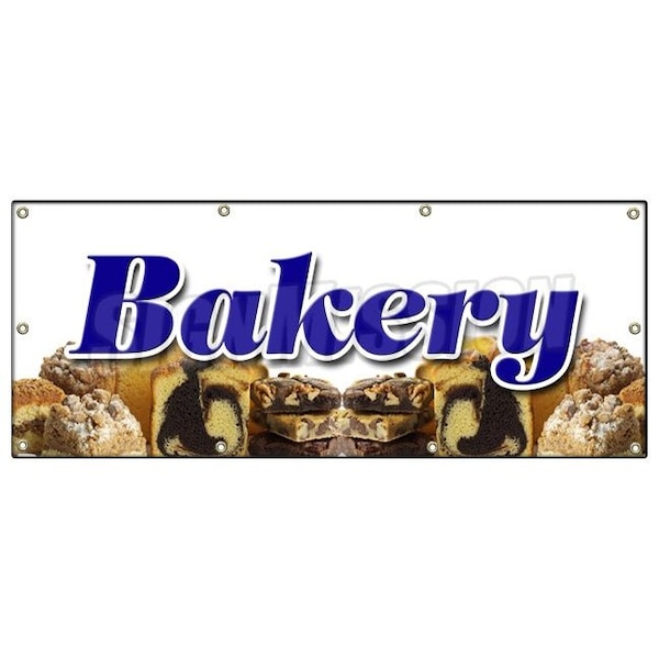 Bakery Banner Heavy Duty 13 Oz Vinyl with Grommets Single Sided